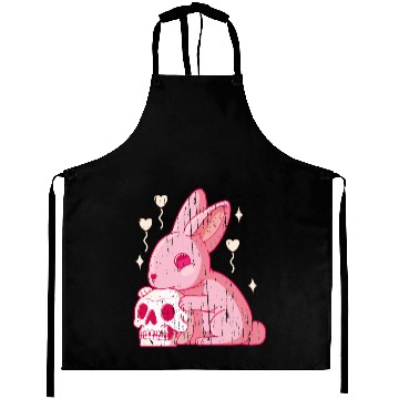 Discover rabbit and skull Aprons