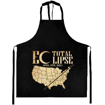 Discover USA Map Path Of Totality 4.8.24 Total Eclipse Aprons