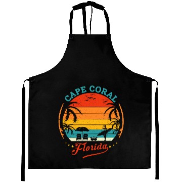 Discover Cape Coral Est.1973 Vintage Florida summer Gift Aprons