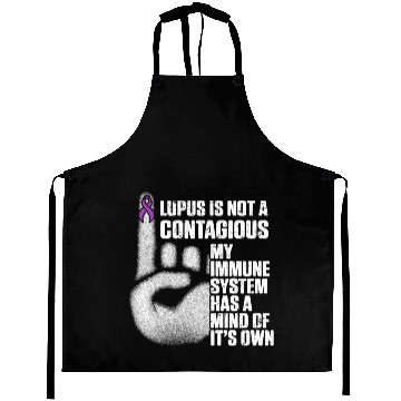 Discover Lupus Inspiring Survivor Warrior print Aprons