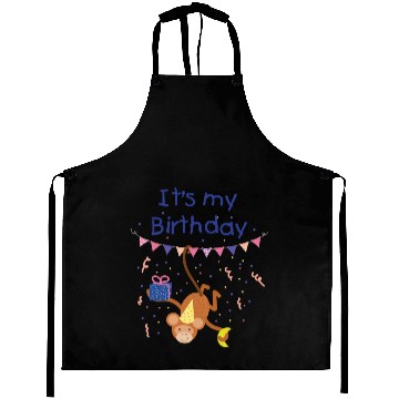 Discover Birthday Party Monkey Aprons