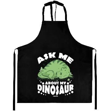 Discover Ask Me About My Dinosaur Aprons