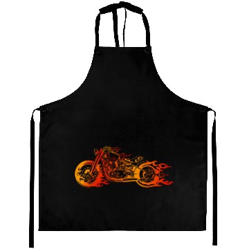 Discover Bruning Fire Bobber Motorcycle Chopper Biker Aprons