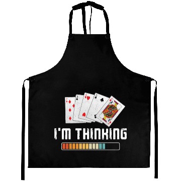 Discover Poker Cards Vintage I'M Thinking Aprons