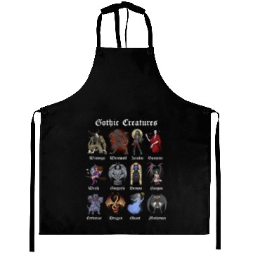 Discover Cryptid Mythical Creatures Aprons