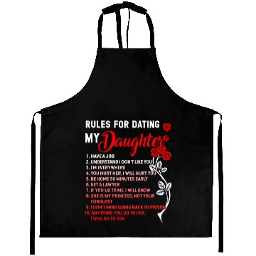 Discover Top 10 Rules For Dating My Daughter Aprons