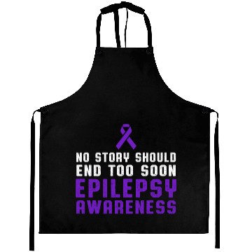 Discover Epilepsy Awareness Fun Beat Epileptic Warrior Aprons