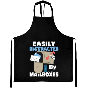 Discover Easily Distracted By Mailboxes Postal Worker Mail Aprons