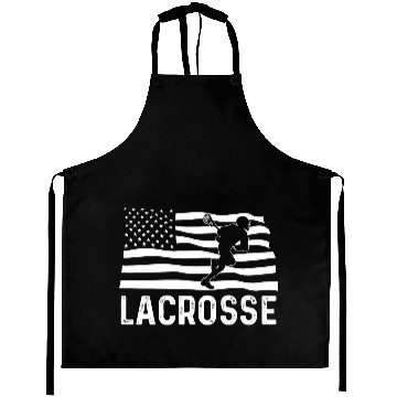 Discover Lacrosse American Flag USA Aprons