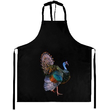 Discover Iridescent Ocellated Turkey Aprons