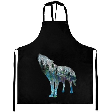 Discover Howling wolf Aprons