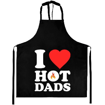 Discover I Love Hot Dads Aprons