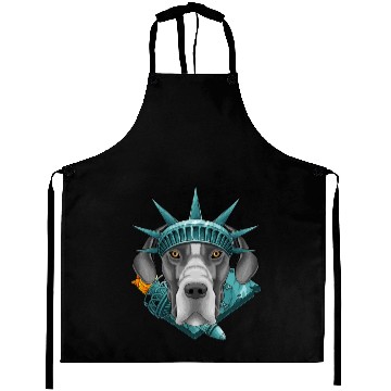Discover Statue Of Liberty Great Dane 4th Of July Dog USA A Aprons