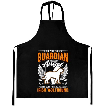 Discover Irish Wolfhound Guardian Angel Aprons