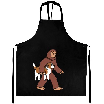Discover Bigfoot Sasquatch Carrying Saint Bernard Aprons