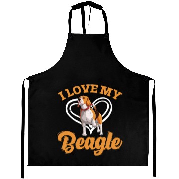 Discover I Love My Beagle Aprons