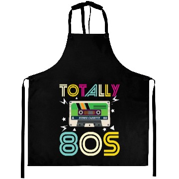 Discover Totally 80s Retro Music Cassette Tape Aprons