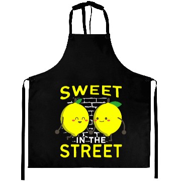 Discover Sweet In The Street Sell Lemonade Funny Lemon Aprons