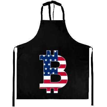Discover BITCOIN in USA style Aprons