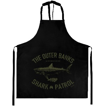 Discover OBX Shark Patrol OBX Vintage Army Green Aprons