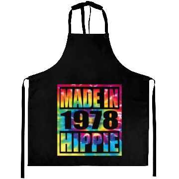 Discover Hippie Birthday 1978 Aprons