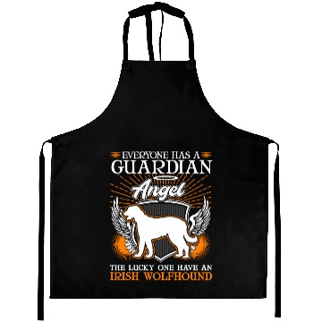 Discover Irish Wolfhound Guardian Angel Aprons