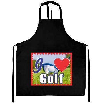 Discover i love golf Aprons