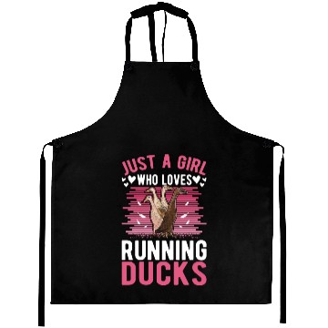 Discover Just A Girl Who Loves Running Ducks Aprons