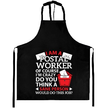 Discover I Am Postal Worker Mail Carrier Mailman Profession Aprons