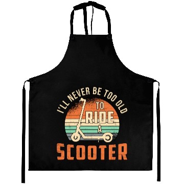 Discover I'll Never Be Too Old Scooter Driver Vintage Aprons