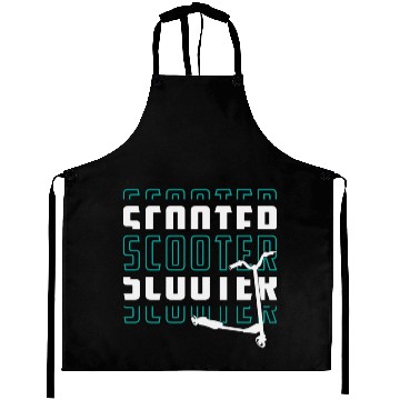 Discover Scooter Driver E-Scooter Escooter Vintage Funny Aprons