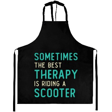 Discover Scooter Driver Best Therapy Stunt Retro Vintage Aprons