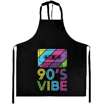 Discover 90's Vibe Retro Cassette Tape Music Aprons