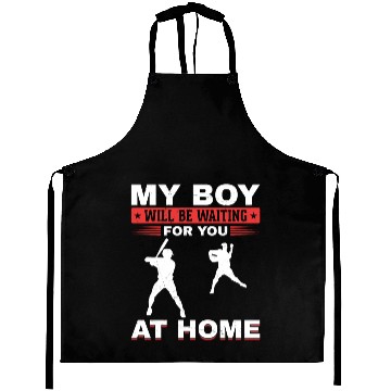 Discover Son Baseball Catcher Pitcher Batter Dad Mom Aprons
