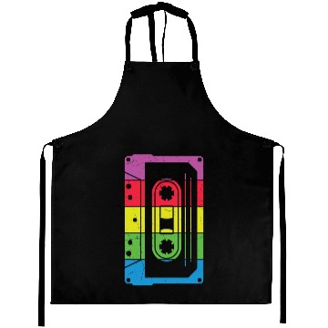 Discover Colorful Retro Cassette Tape Aprons