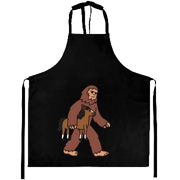 Discover Bigfoot Sasquatch Walking Horse Aprons
