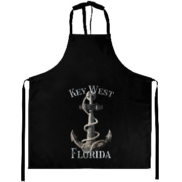 Discover Key West Florida Nautical Anchor Sailing Aprons