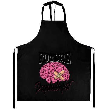 Discover Future psychologist - therapy psychology brain Aprons