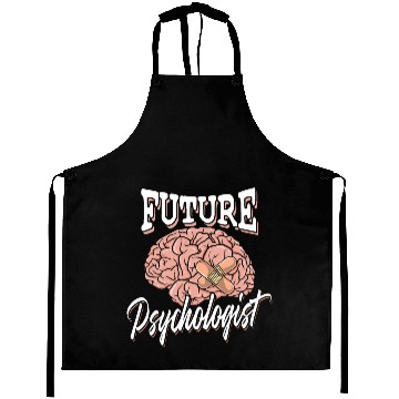 Discover Future psychologist - therapy psychology brain Aprons