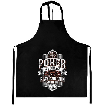 Discover Poker it s science White Aprons
