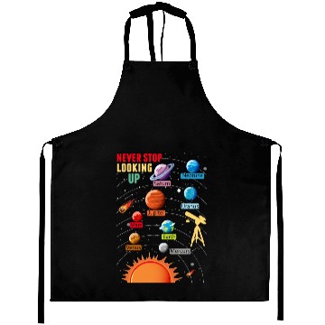 Discover Telescope Solar System Planets Astronomy Lover Aprons