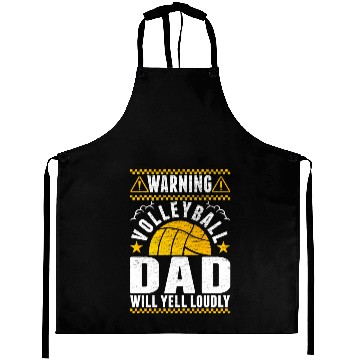 Discover Loud Yelling Volleyball Dad Aprons