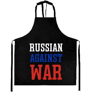 Discover Russian Against war outline Aprons