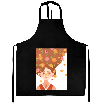 Discover cartoon, art, design, cute, fun, flower, Aprons