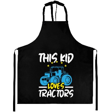 Discover This Kid Loves Tractors Farming Farmer Agriculture Aprons