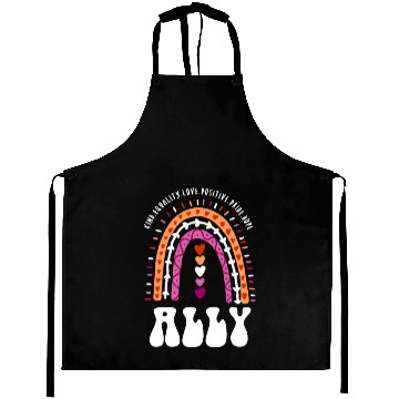 Discover Ally Lesbian Pride Boho Rainbow Aprons