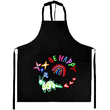 Discover Be Happy! Aprons