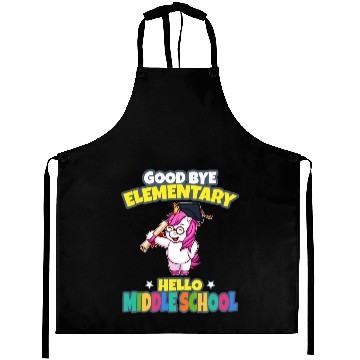 Discover Good Bye Elementary Hello Middle School Graduation Aprons