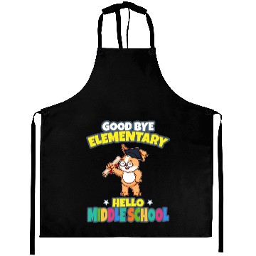 Discover Good Bye Elementary Hello Middle School Graduation Aprons