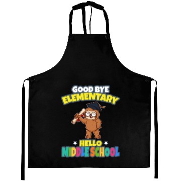 Discover Good Bye Elementary Hello Middle School Graduation Aprons